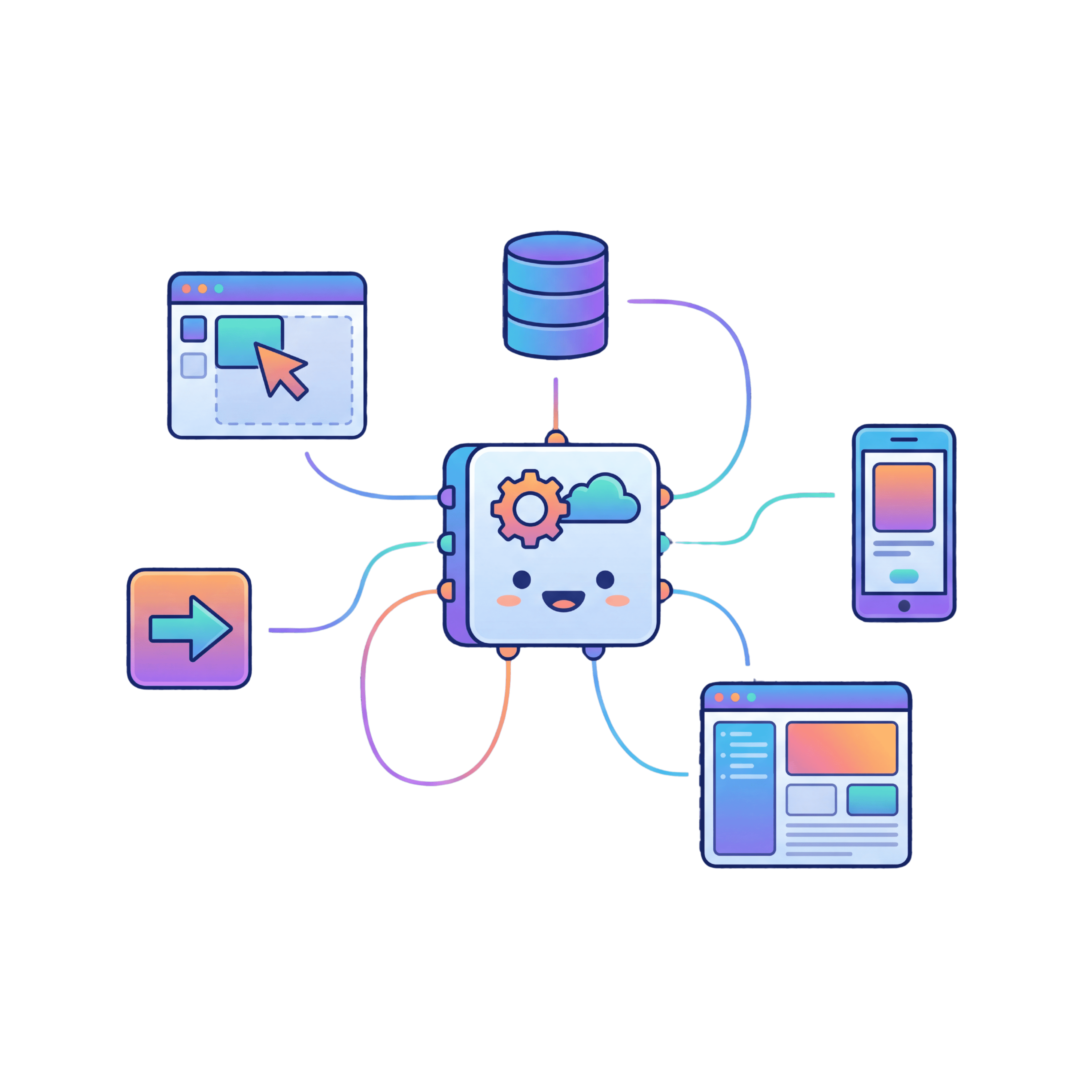 Zespół współpracujący przy ekranie z wizualizacją danych – główny bohater serwisu ProjektBezKodu.